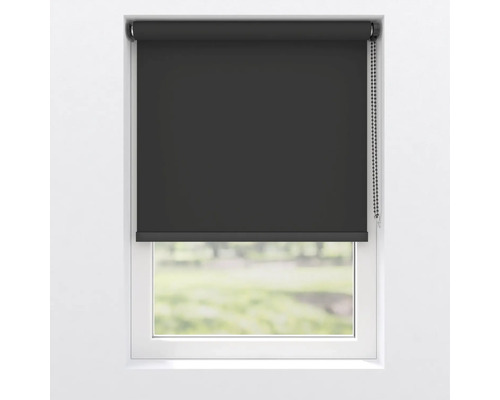 Rulou neagră pe fereastră