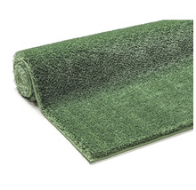 Covor verde cu fir lung, rulat