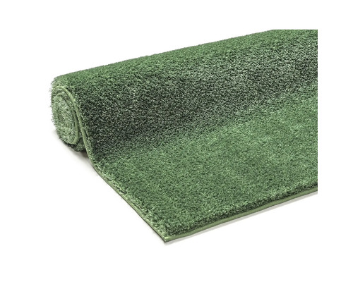 Covor verde cu fir lung, rulat