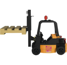 Stivuitor de jucărie cu palet și logo-ul Hornbach