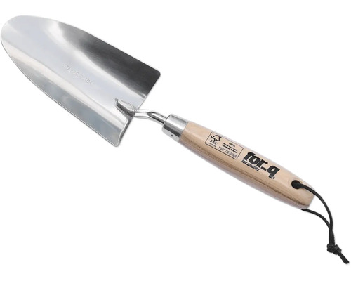 Lopată de grădină din oțel inoxidabil cu mâner de lemn de la for_q