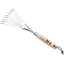 Greblă de frunze cu mâner de lemn pentru grădinărit