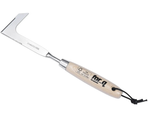 Săpăligă de buruieni cu lamă din oțel inoxidabil și mâner din lemn