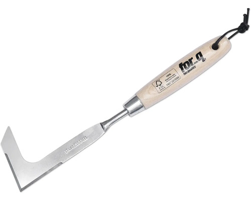 Curățător rosturi din oțel inoxidabil cu mâner din lemn și suspensie