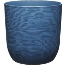 Ghiveci albastru cu model ondulat