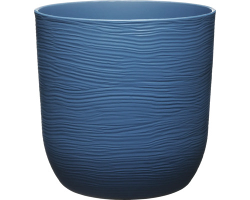 Ghiveci albastru cu model ondulat