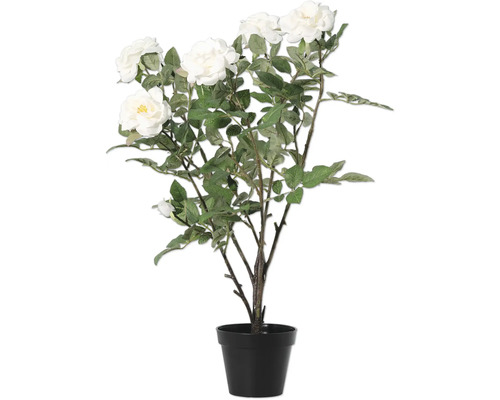 Plantă artificială trandafir în ghiveci