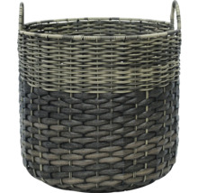 Coș rotund împletit cu mânere