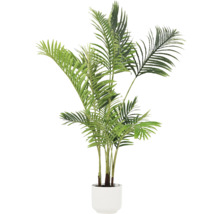 Palmier areca artificial în ghiveci alb