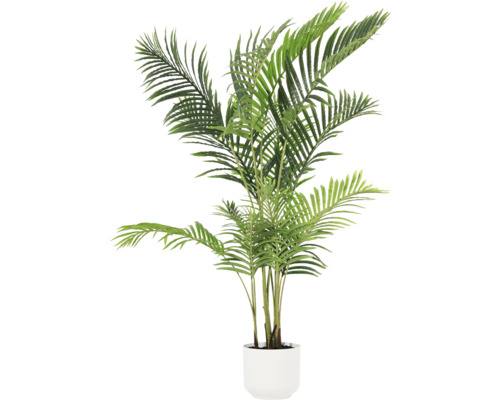 Palmier Areca artificial în ghiveci alb pentru decorare
