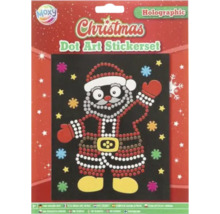 Moxy Christmas Set de autocolante cu puncte de artă cu motiv Moș Crăciun