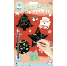 Pandantive de Crăciun de zgâriat în set