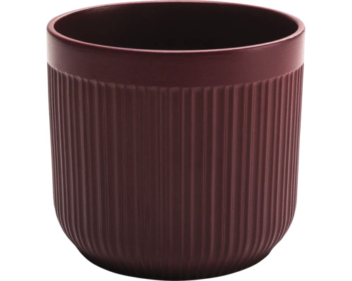 Suport ceramic pentru ghiveci cu suprafață striată