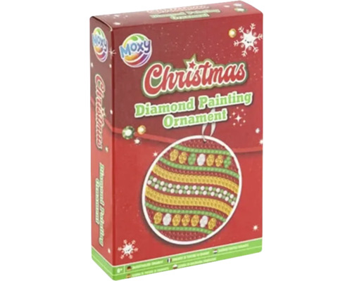 Ornament brad pictură diamante Christmas Diamond painting glob Ornament pictură cu diamante de Crăciun Moxy, ambalat