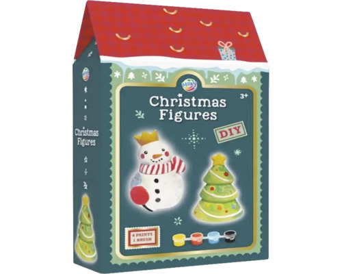 Figurine de Crăciun de pictat, set