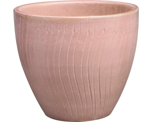 Vază de flori din ceramică cu structură canelată