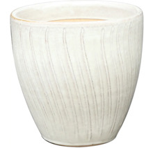 Ghiveci ceramic cu model vertical canelat