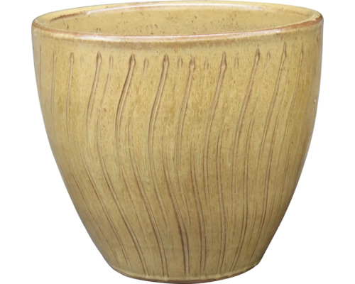 Ghiveci de flori din ceramică cu model vertical canelat