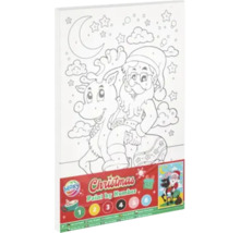 Moxy Christmas Pictură după numere set cu Moș Crăciun și ren