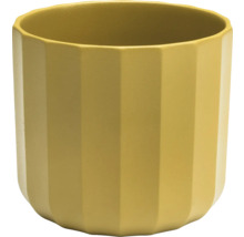 Ghiveci galben cu suprafață striată