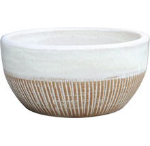 Bol decorativ pentru plante cu suprafață canelată