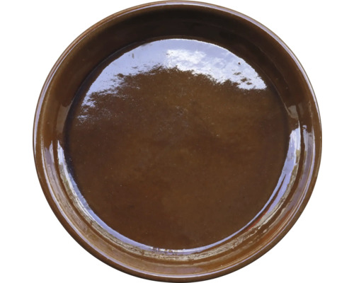 Farfurie ghiveci ceramică Ø 35 cm H 5 cm maro Tavă de copt ceramică maro