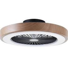 Ventilator de tavan cu aspect de lemn