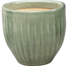 Ghiveci ceramic cu model vertical canelat