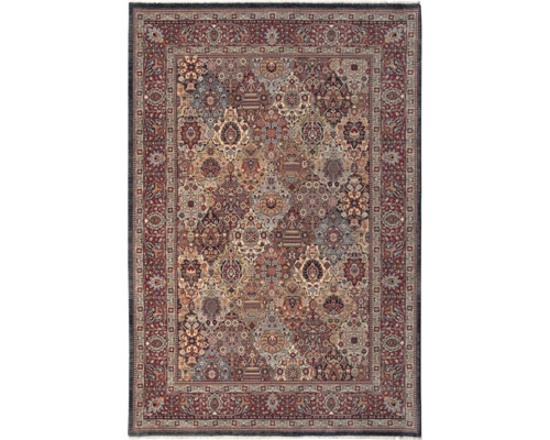 Covor decorativ cu modele și borduri tradiționale