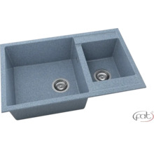 Chiuvetă dublă din granit cu două cuve