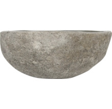 Bol din piatră gri pentru plante