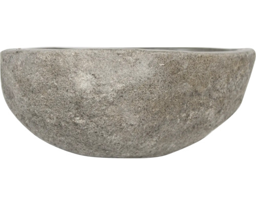 Bol din piatră gri pentru plante