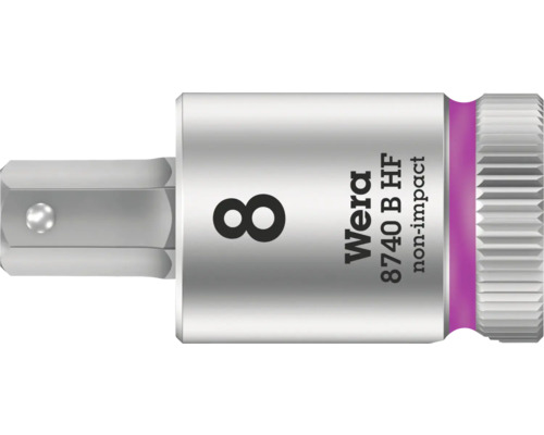 Adaptor tubular Wera mărimea 8, potrivit pentru utilizarea cu chei de impact