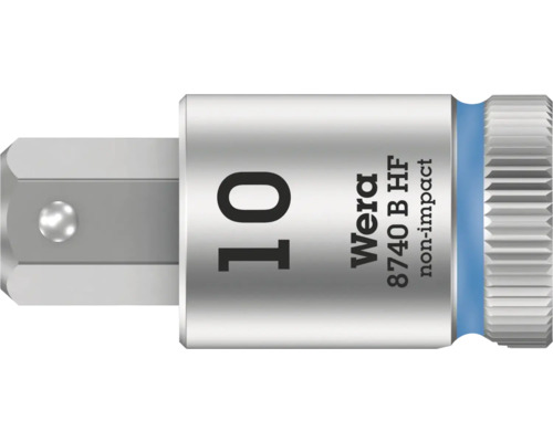 Cheie tubulară Wera, mărimea 10, potrivită pentru lucrări de înșurubare fără șocuri