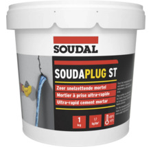 Mortar de ciment cu priză rapidă Soudal Soudaplug ST în găleată, 1 kg