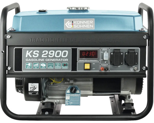 Generator curent Könner & Söhnen KS 2900, 9kW benzină, capacitate rezervor 15l, motor în 4 timpi, capacitate cilindrică 196 cm³ Generator pe benzină Konner und Söhnen KS 2900