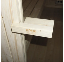 Mâner de ușă din lemn cu logo Home Deluxe