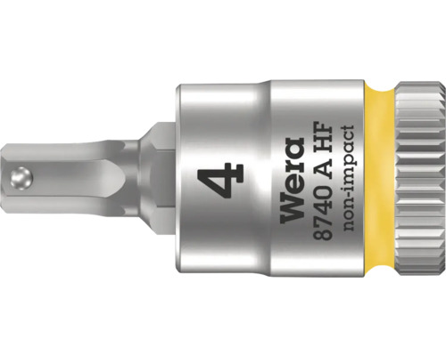 Cap cheie tubulară Wera 8740 A HF Hex-Plus 4x28mm, din oțel crom-vanadiu Cheie tubulară Wera 4 mm