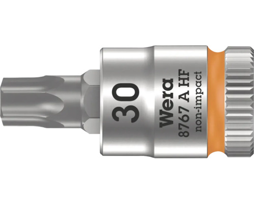 Cap cheie tubulară Wera 8767 A HF Torx 30x28mm, din oțel crom-vanadiu Cheie tubulară Wera 8767 A HF Impact TORX, dimensiunea 30