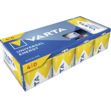Baterii alcaline Varta Universal Energy D, pachet de 4 bucăți