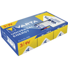 Varta Universal Energy Baterie alcaline bloc 9 V, set de 3 bucăți