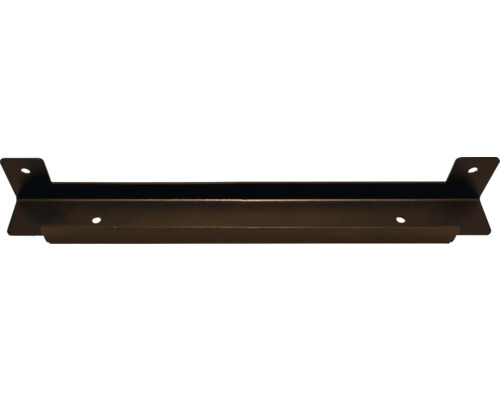 Consolă metalică pentru raft cu găuri de montare