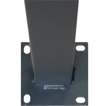 Bază stâlp din metal cu orificii de fixare