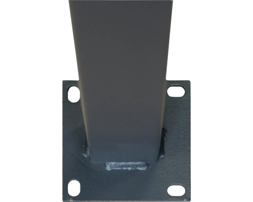 Bază stâlp din metal cu orificii de fixare