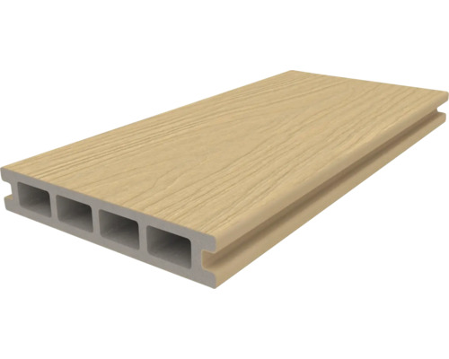 Scândură tubulară din plastic cu structură de lemn