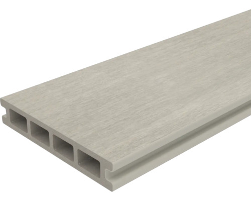 Decking de terasă din material lemn-polimer cu camere goale