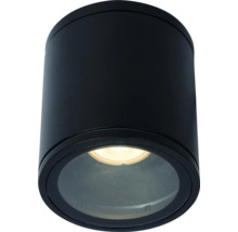 Plafonieră neagră cu capac de sticlă