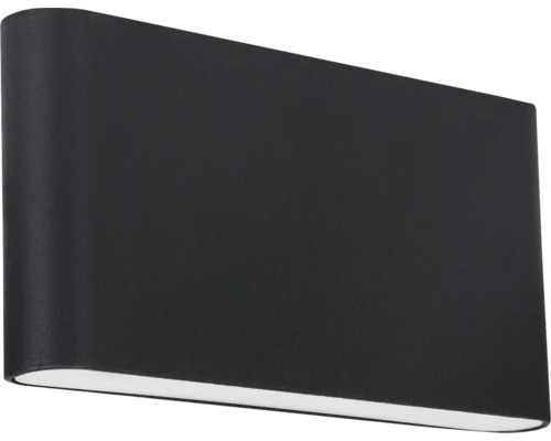 Lampă de perete neagră cu margini rotunjite pentru interior