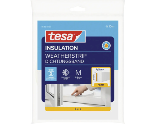 Bandă de etanșare Tesa pentru izolație, rolă de 10 metri