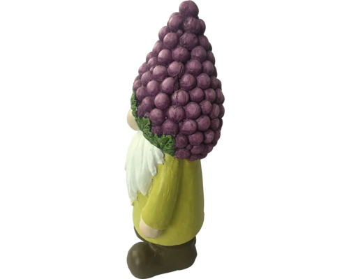 Gnom de grădină cu pălărie de struguri